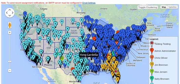 Google Maps Demo of 5000+ Leads Mapped (Video)
