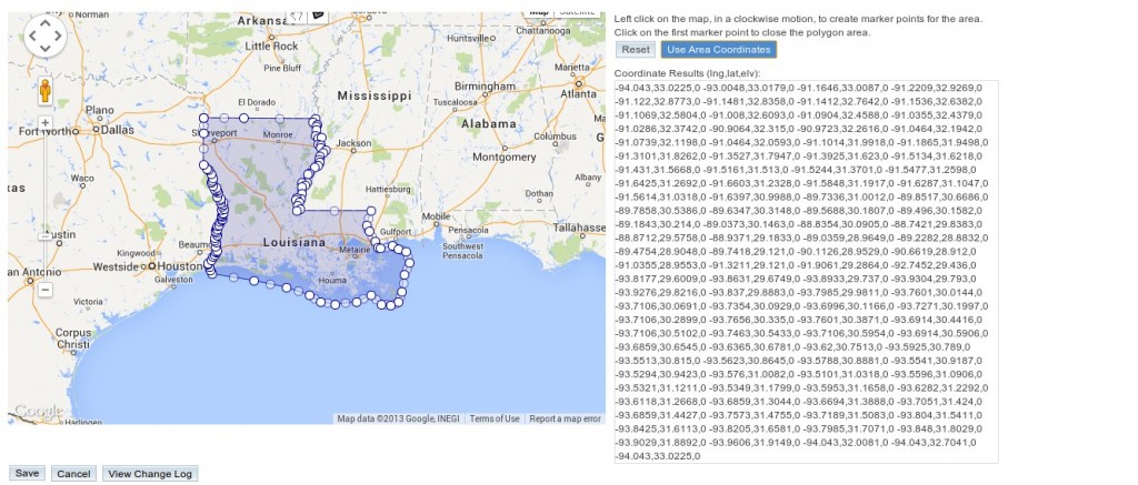 Google Maps – Map Areas / Polygons (SugarCRM)